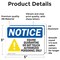 Signmission Equine Quarantine Do Sign, Vinyl Decal, 5in W x 3.5in L, 2PK OS-2PACK-NS-D-35-L-15638 - alternate 2